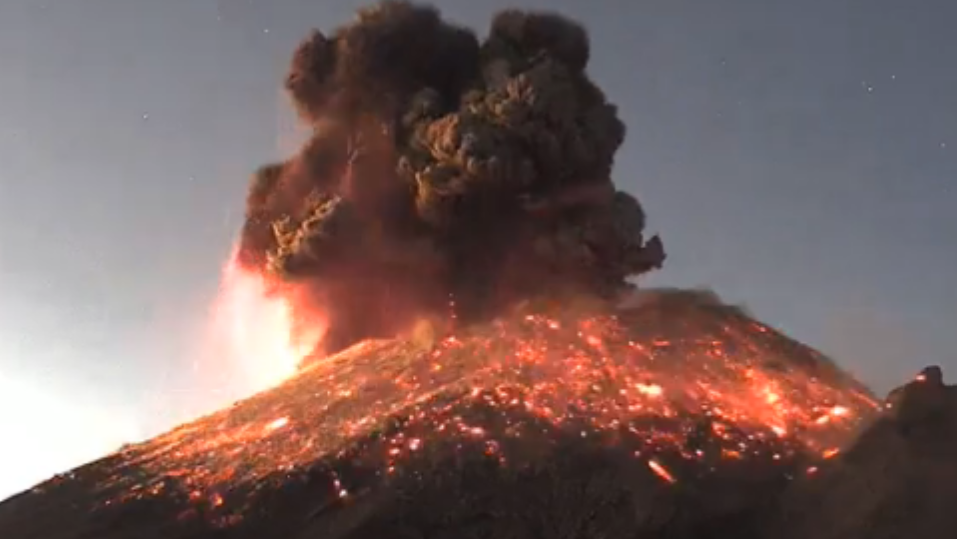 Video Impresionante Explosi N Del Volc N Popocat Petl Mujer Es M S